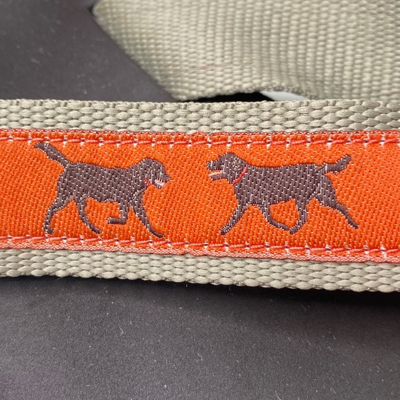 L.L. Bean Original Maine Isle Flip-Flops Orange/Brown/Beige Labrador Size 8 - Picture 6 of 7